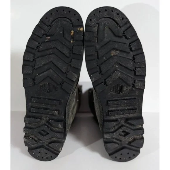 Palladium Suede Gray Lace Up Fold Down Men’s Size 14 Boots Waterproof Combat - Picture 8 of 9